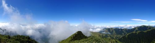 View From Hehuan Mountain Main Peak